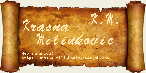 Krasna Milinković vizit kartica